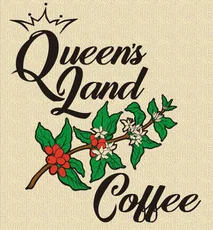 Queen's Land Coffee logo: 